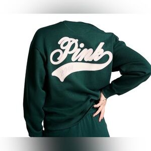 PINK XS Pullover Crewneck with Matching LARGE Shorts Set & EXTRA LARGE Panty